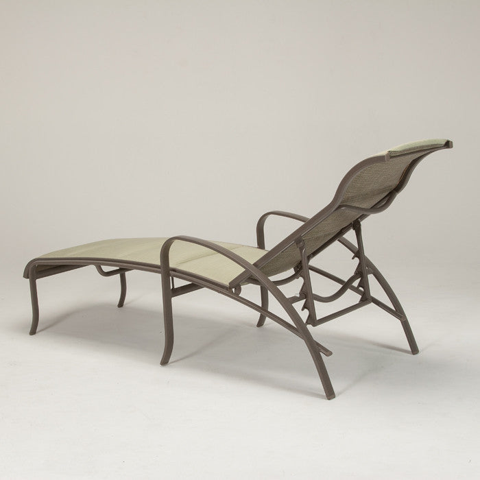 Tropitone Shoreline Padded Sling Swivel Bar Stool 25"-28"-30"