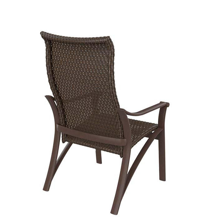 Tropitone Corsica Woven High Back Dining Chair