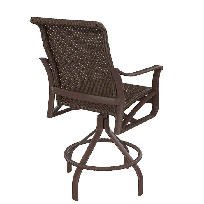 Tropitone Corsica Woven Swivel Bar Stool
