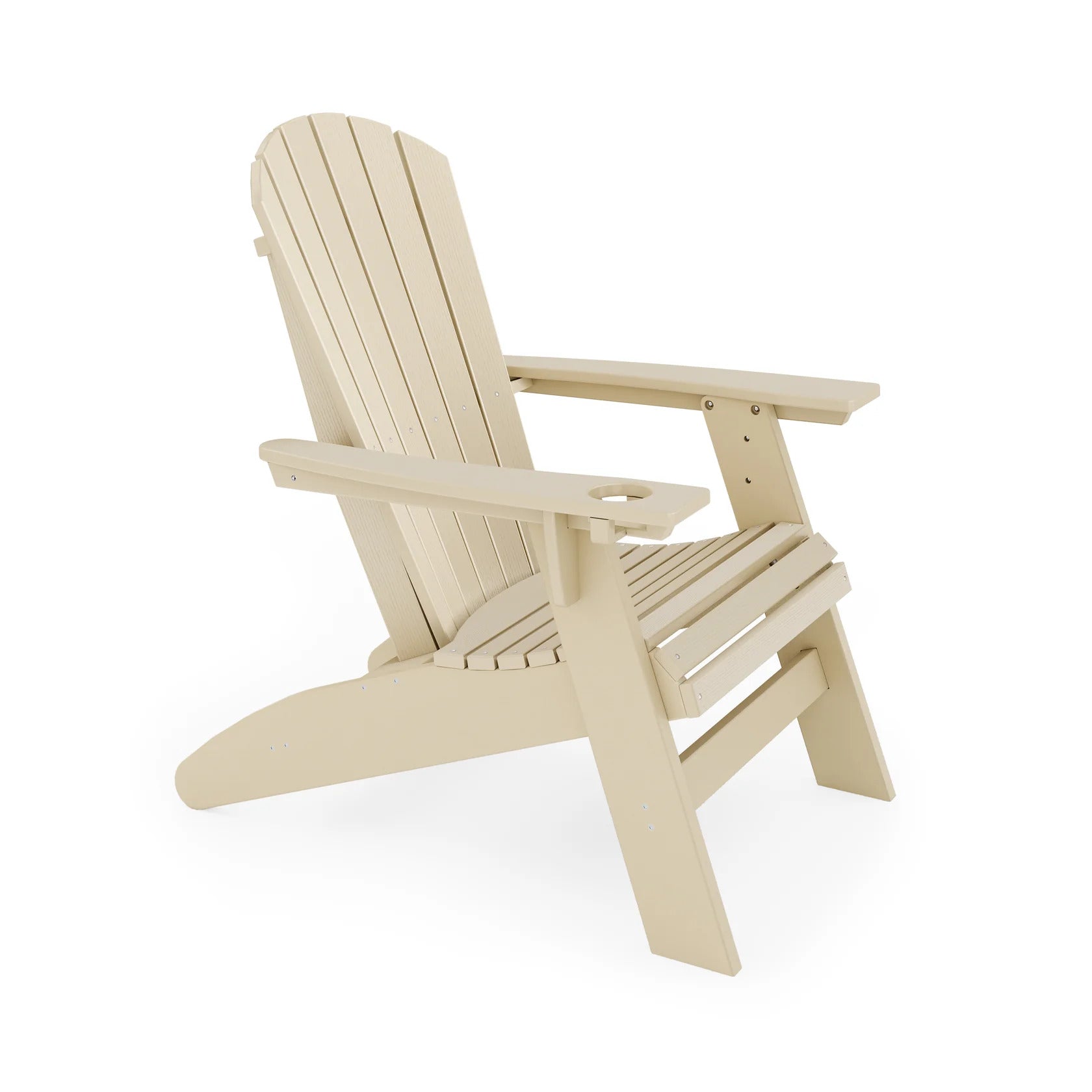 SoPoly St Simons Curved Back Adirondack Chair w/o Cup Holder