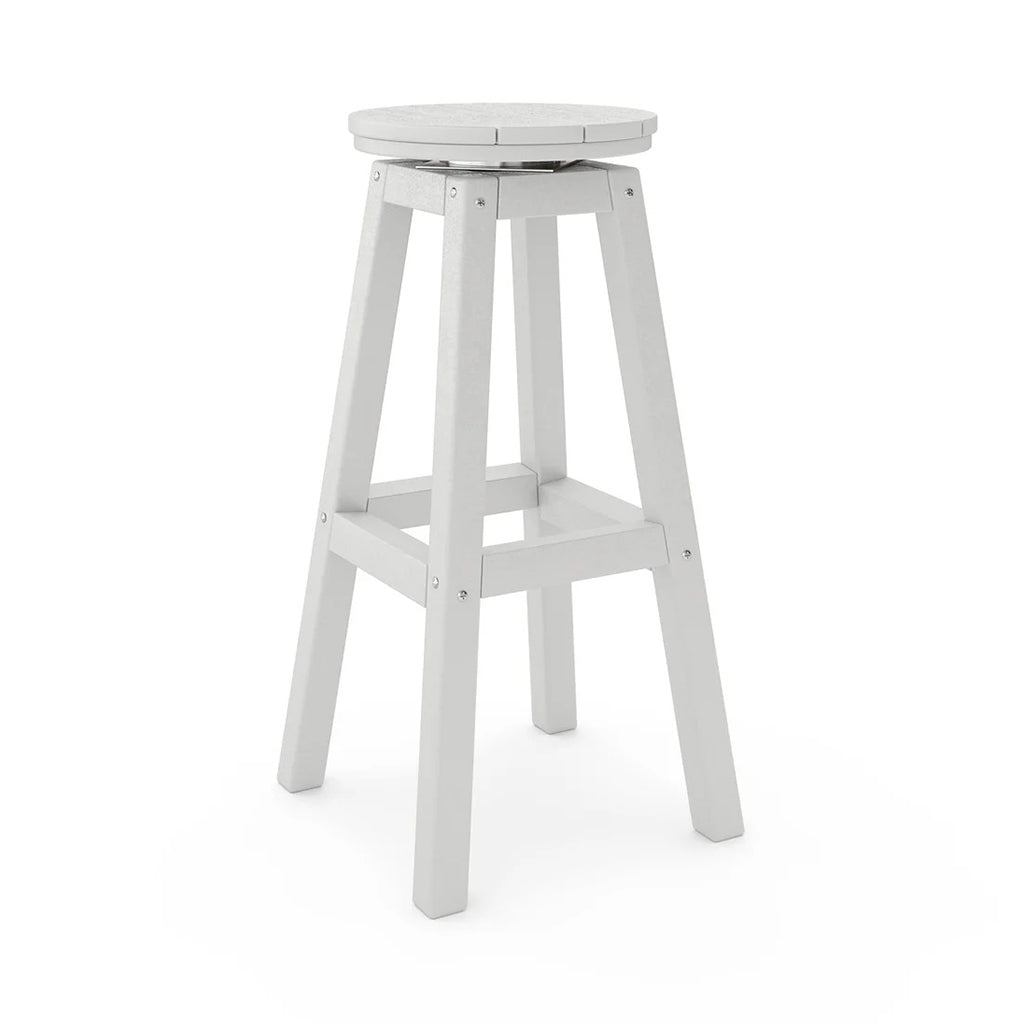 SoPoly 14" Round Counter Stool w/Swivel