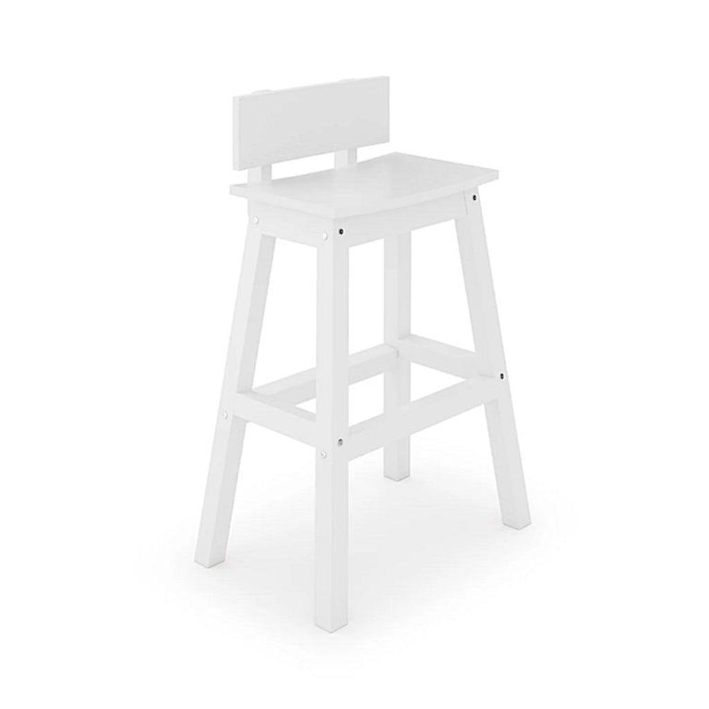 SoPoly Saddle Counter Stool w/Back