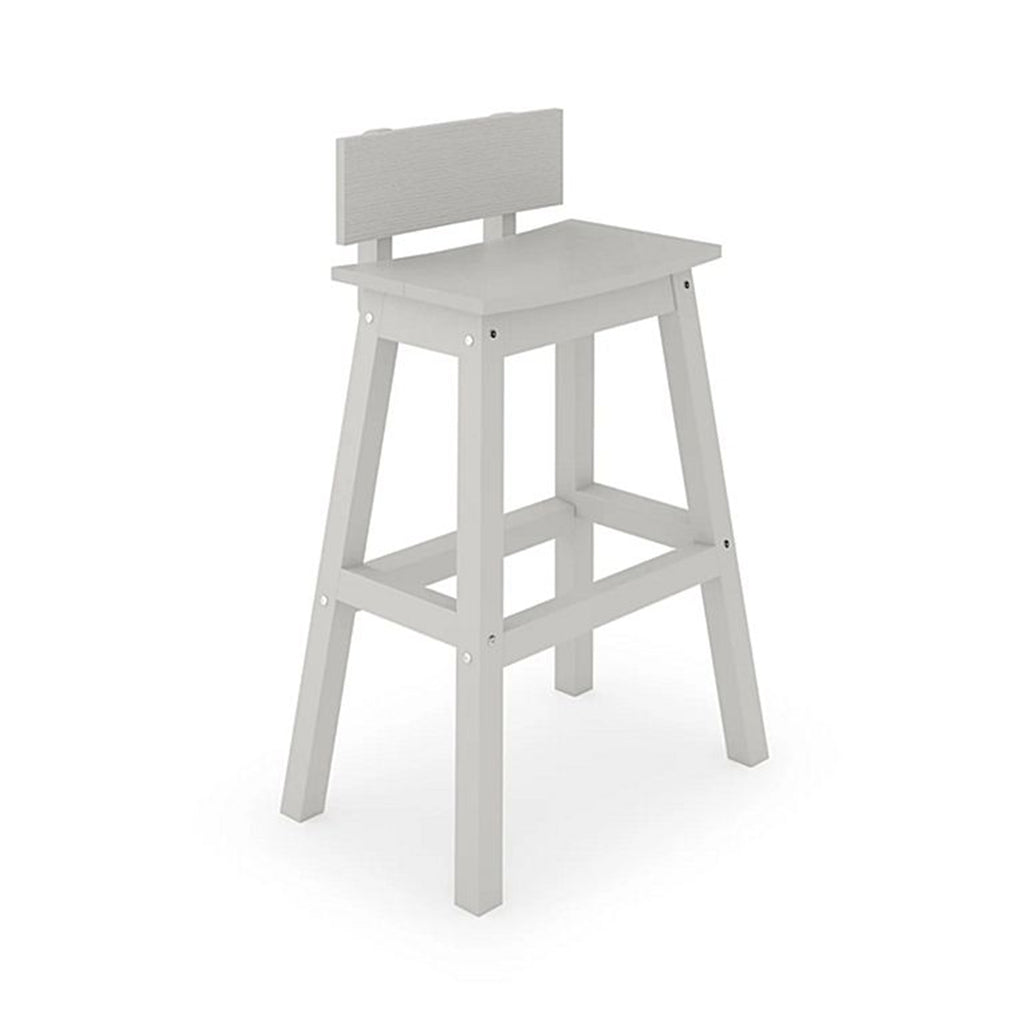 SoPoly Saddle Counter Stool w/Back