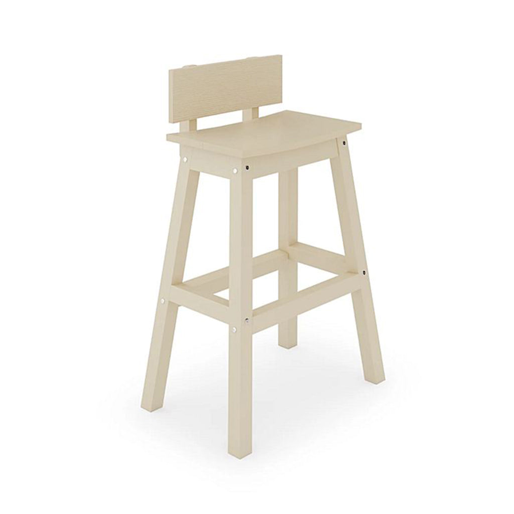 SoPoly Saddle Counter Stool w/Back
