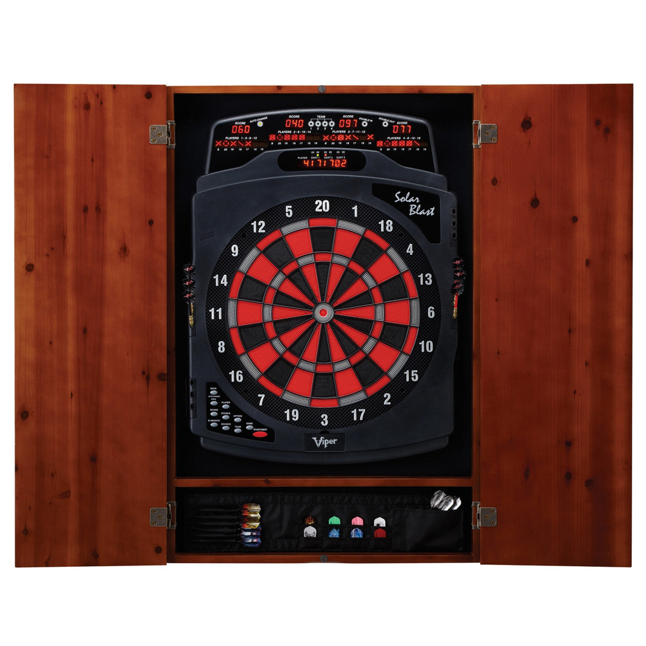 Metropolitan Cinnamon Soft Tip Dartboard Cabinet