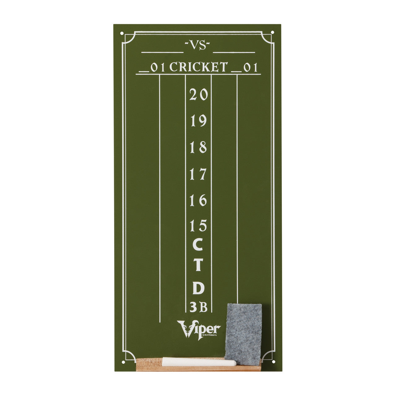 Viper Small Cricket Chalk Scoreboard - Green