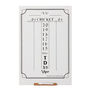 Viper Large Cricket Dry Erase Scoreboard - White