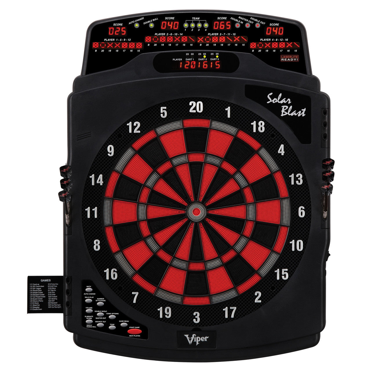 Solar Blast Electronic Dartboard