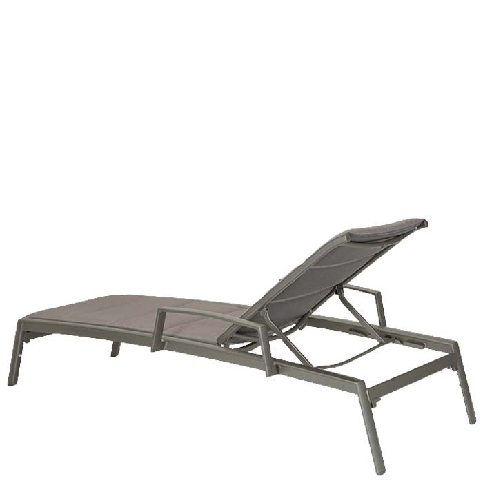 Tropitone Elance Padded Sling Chaise Lounge with Wheels