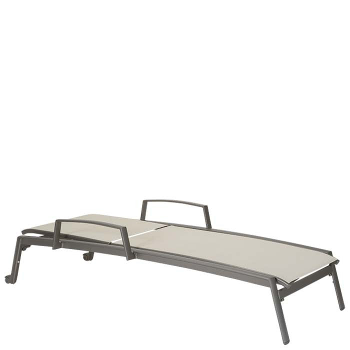 Tropitone Elance Relaxed Sling Chaise Lounge with Arms