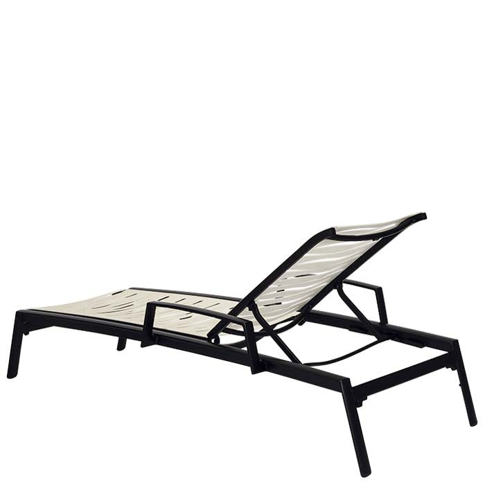 Tropitone Elance EZ SPAN™ Wave Segment Chaise Lounge Armless with wheels