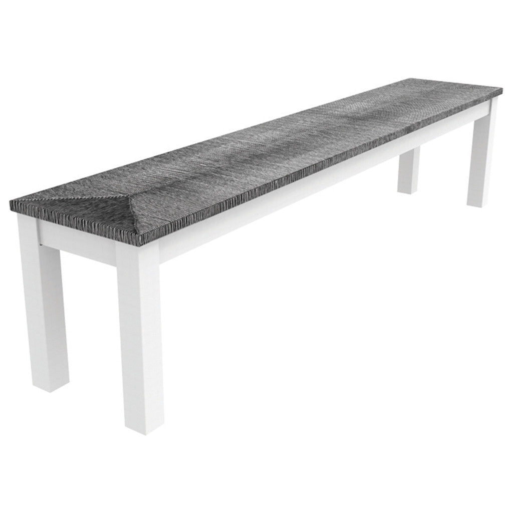 Seaside Casual Greenwich 80" Dining Bench Woven