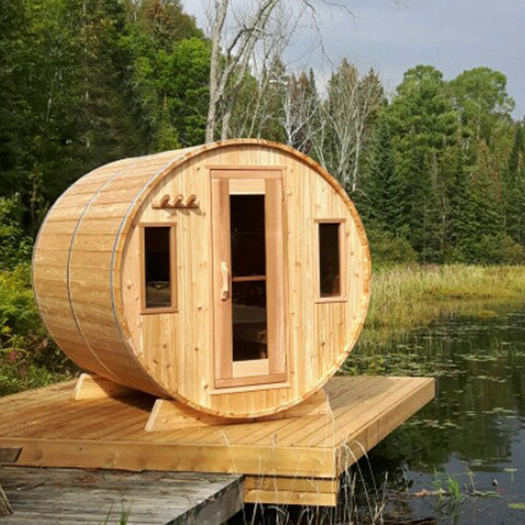 Dundalk Barrel Sauna Knotty Cedar