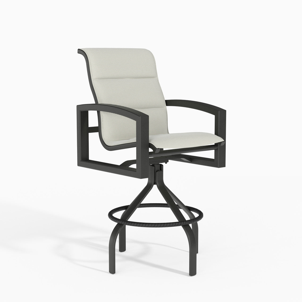 Tropitone Lakeside Padded Sling Swivel Bar Stool