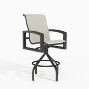 Tropitone Lakeside Sling Swivel Bar Stool