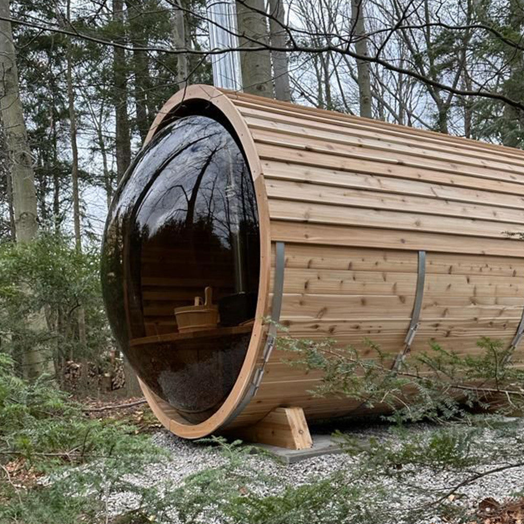 Dundalk Panoramic Sauna - Clear Cedar