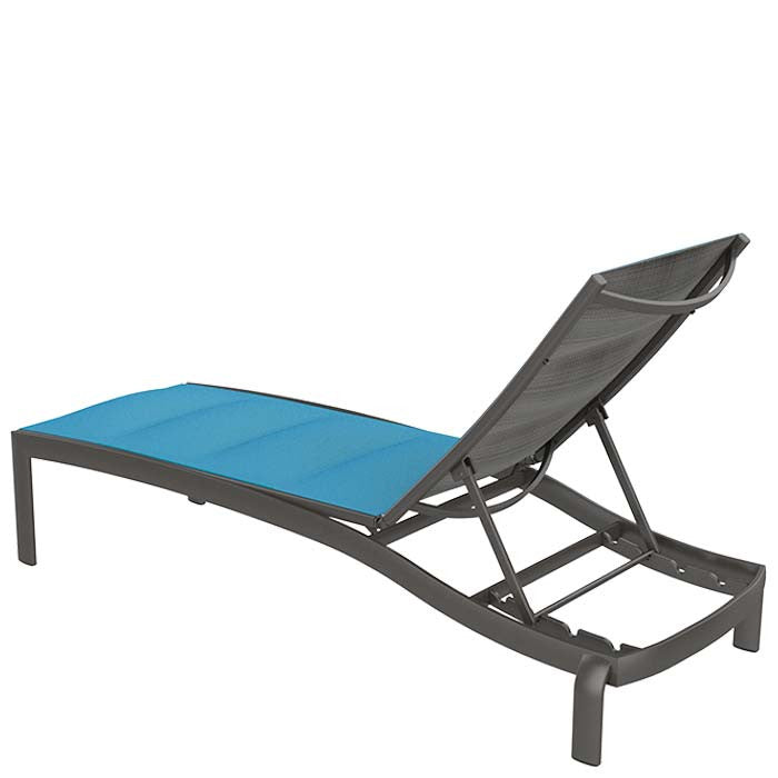 Tropitone KOR Padded Sling Armless Chaise Lounge