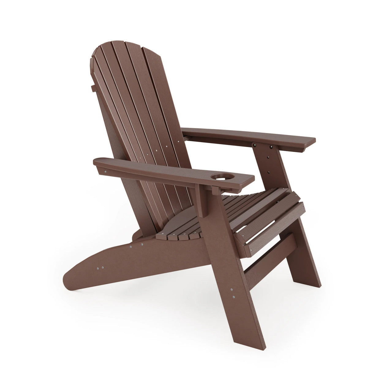 SoPoly St Simons Curved Back Adirondack Chair w/o Cup Holder