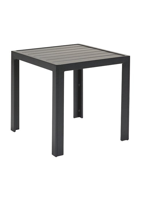 Tropitone Aluminum Slat 24" Round End Table