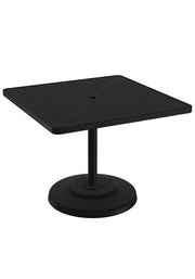 Tropitone Boulevard 36" Square KD Pedestal Dining Umbrella Table