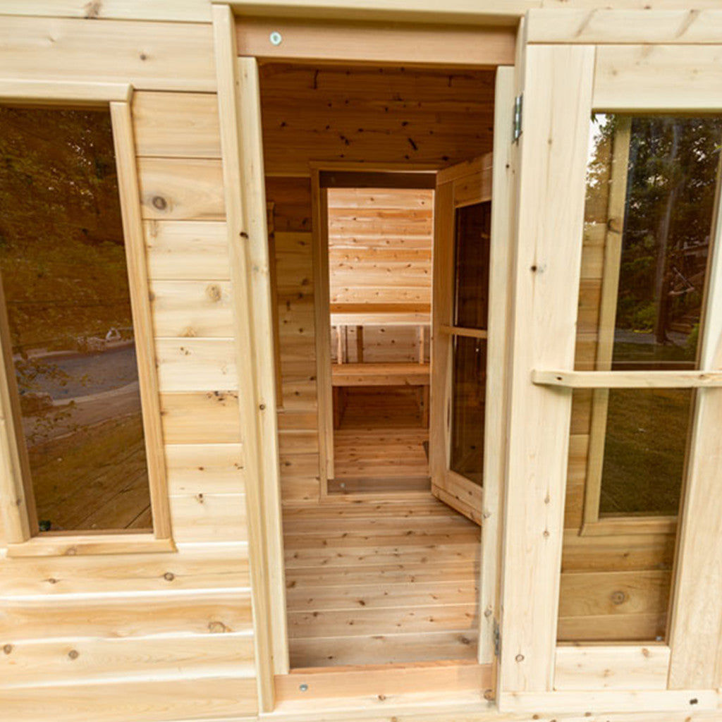 Canadian Timber Georgian Cabin Sauna with Changeroom