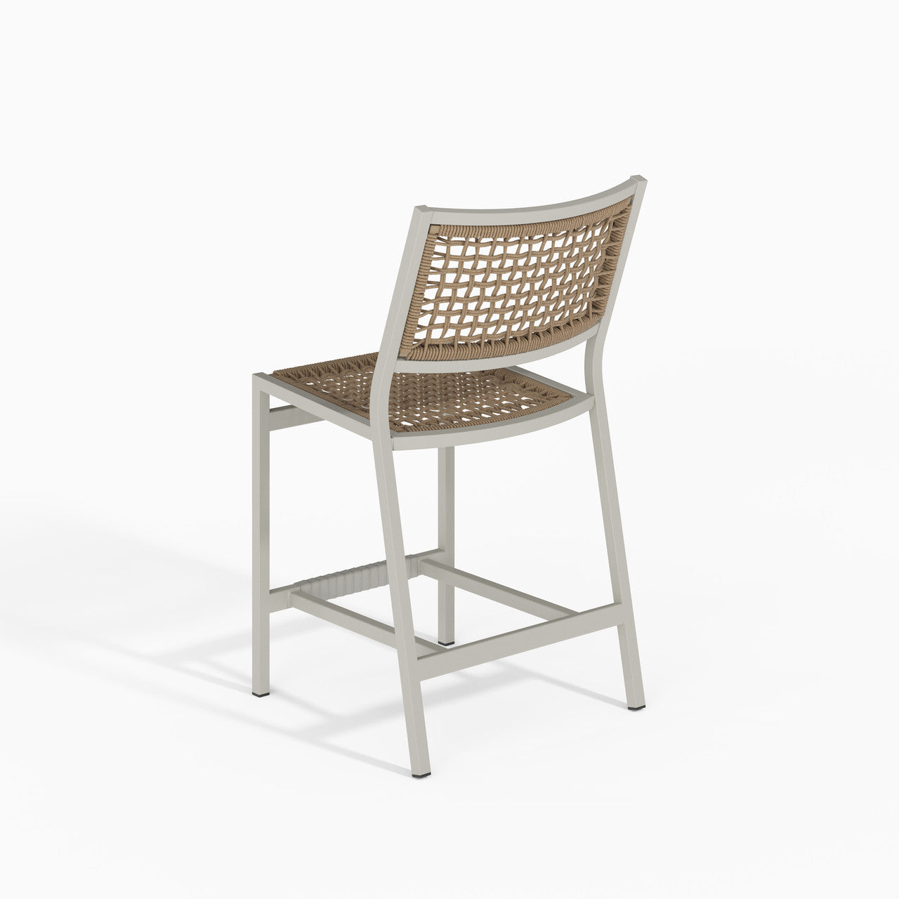 Tropitone Cabana Club Rope Seat, 25" Seat HT Armless Bar Stool