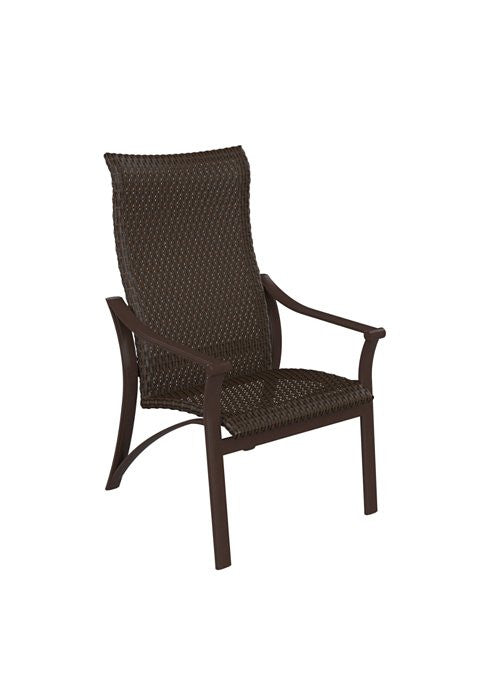 Tropitone Corsica Woven High Back Dining Chair