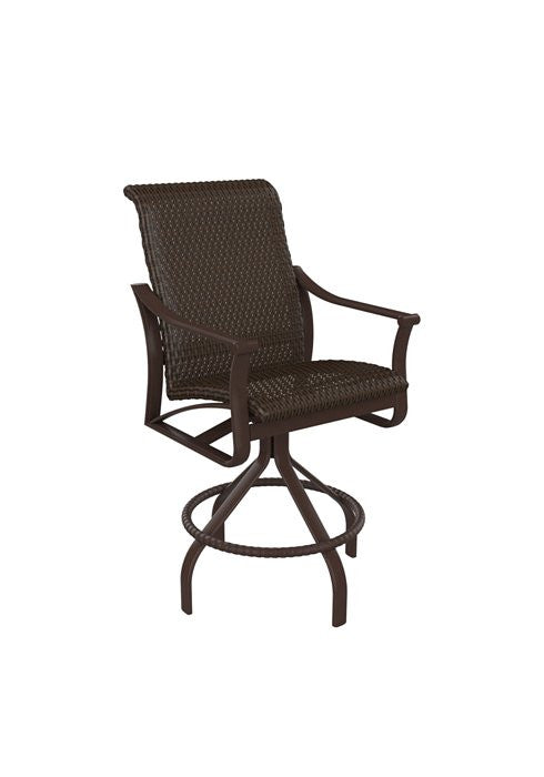 Tropitone Corsica Woven Swivel Bar Stool