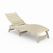 SoPoly Curved Chaise Lounge (Stackable)