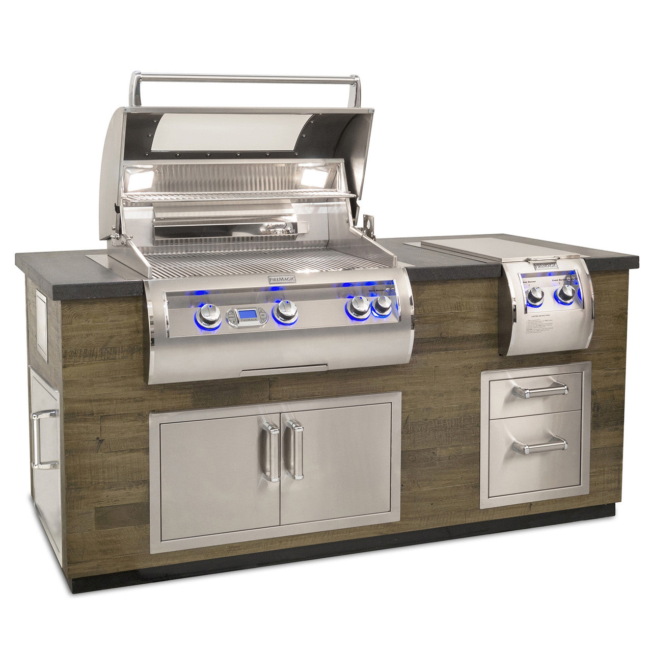 French Barrel Oak 77" Island