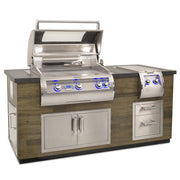 French Barrel Oak 77" Island