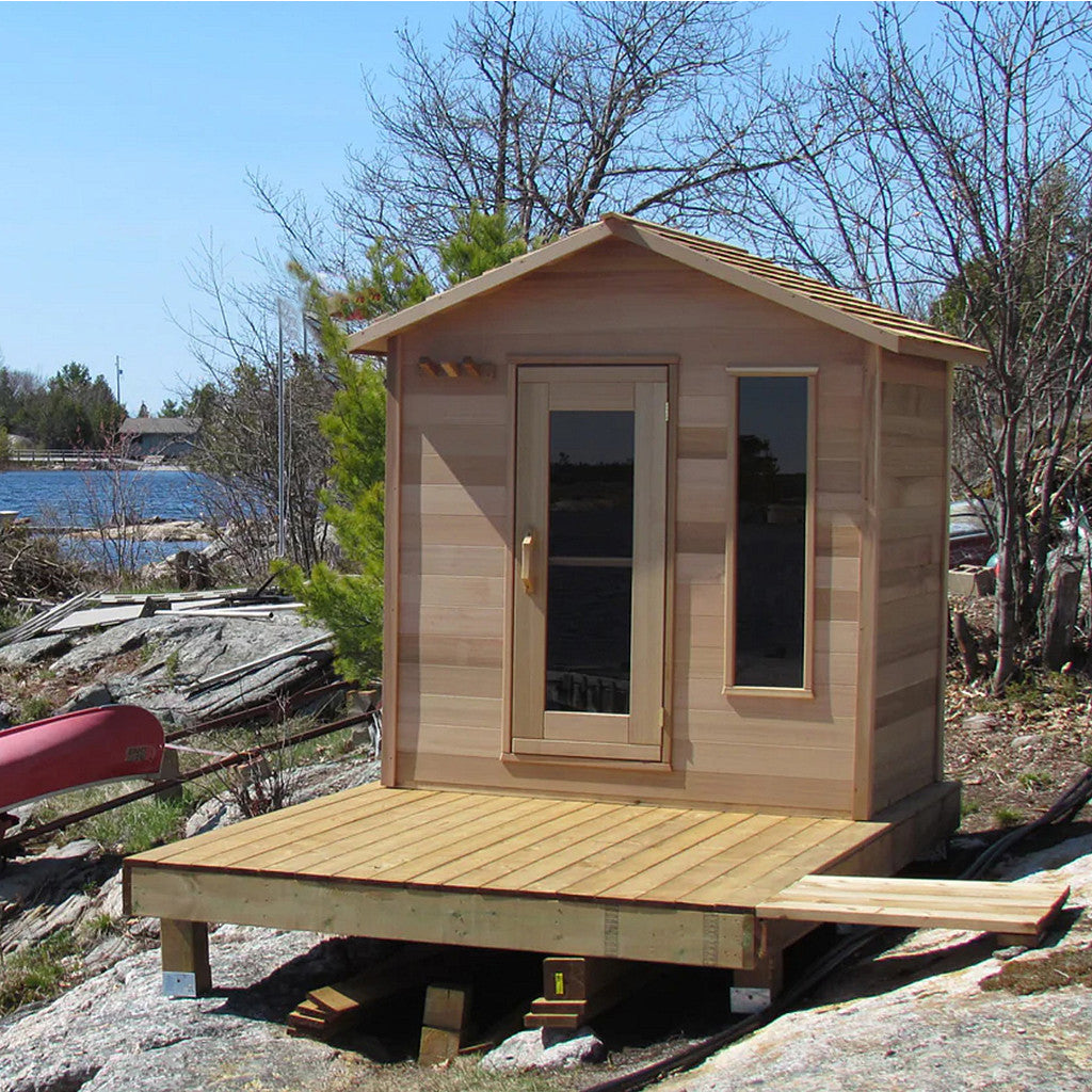 Dundalk Outdoor Cabin Sauna - Clear Cedar