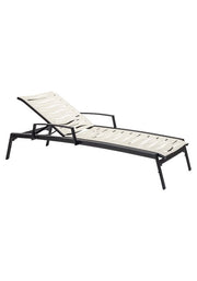 Tropitone Elance EZ SPAN™ Wave Segment Chaise Lounge Armless with wheels