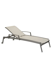 Tropitone Elance Relaxed Sling Chaise Lounge with Arms