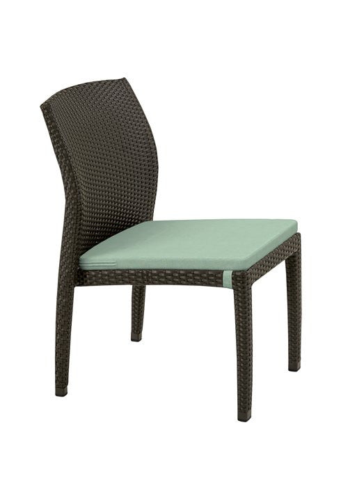 Tropitone Evo Woven Side Chair with Seat Pad
