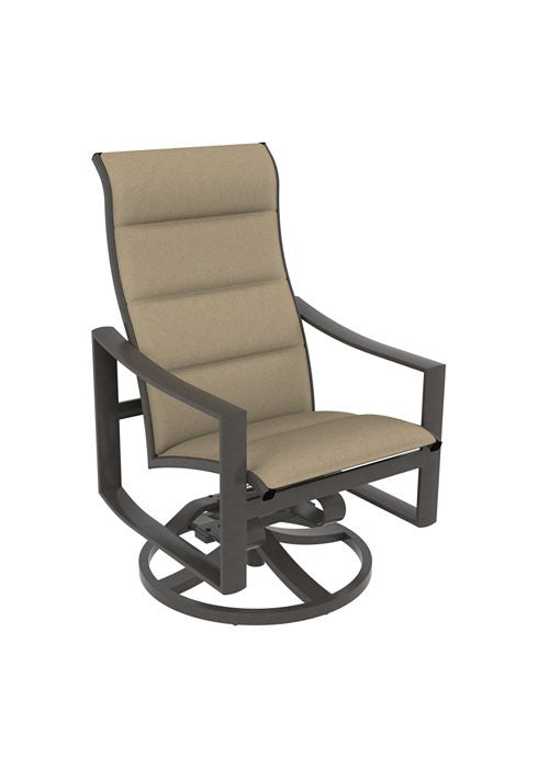 Tropitone Kenzo Padded Sling High Back Swivel Rocker
