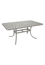 Tropitone La'Stratta 66" x 40" Rectangular Umbrella Dining Table