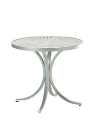 Tropitone Boulevard 42" Round KD Pedestal Bar Umbrella Table