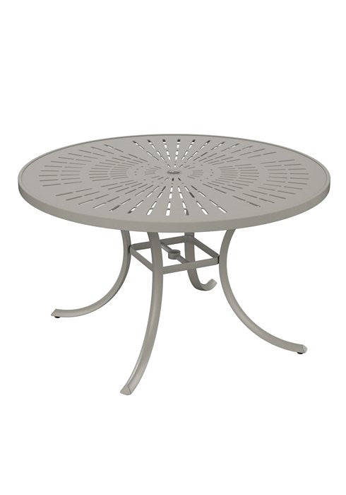 Tropitone La'Stratta 48" Round Umbrella Dining Table