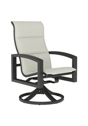 Tropitone Lakeside Padded Sling High Back Swivel Rocker