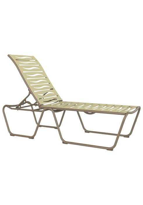 Tropitone Millennia EZ SPAN™ Armless Chaise Lounge Wave Segment (ADA Compliant)
