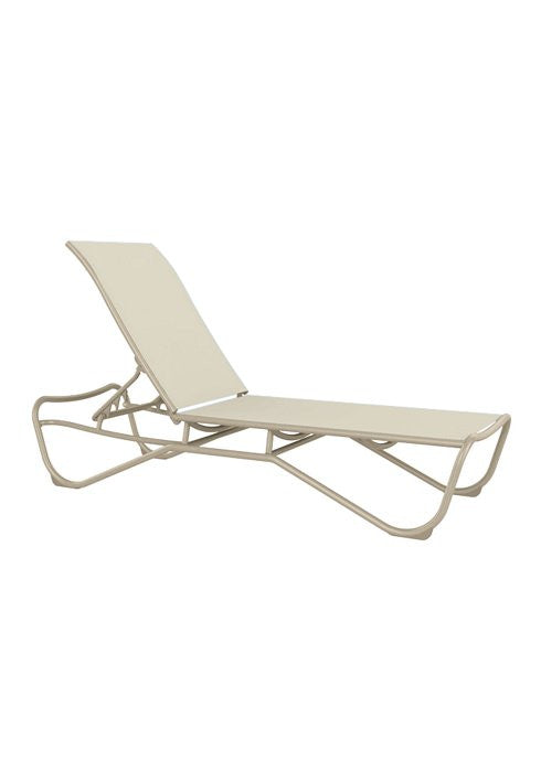 Tropitone Millennia Relaxed Sling Armless Chaise Lounge