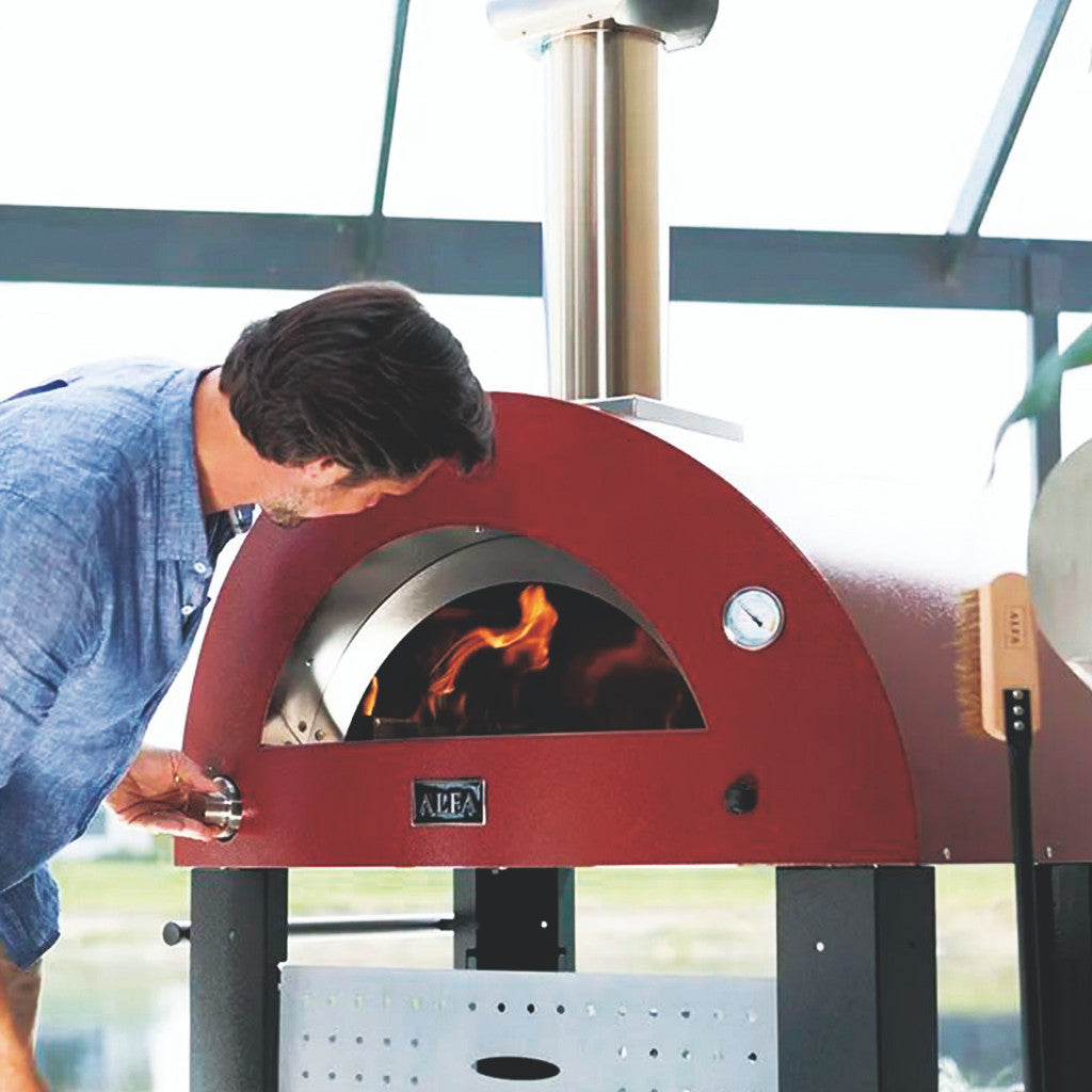 Alfa Forni Moderno 2 Pizze Gas Ruby Red Oven