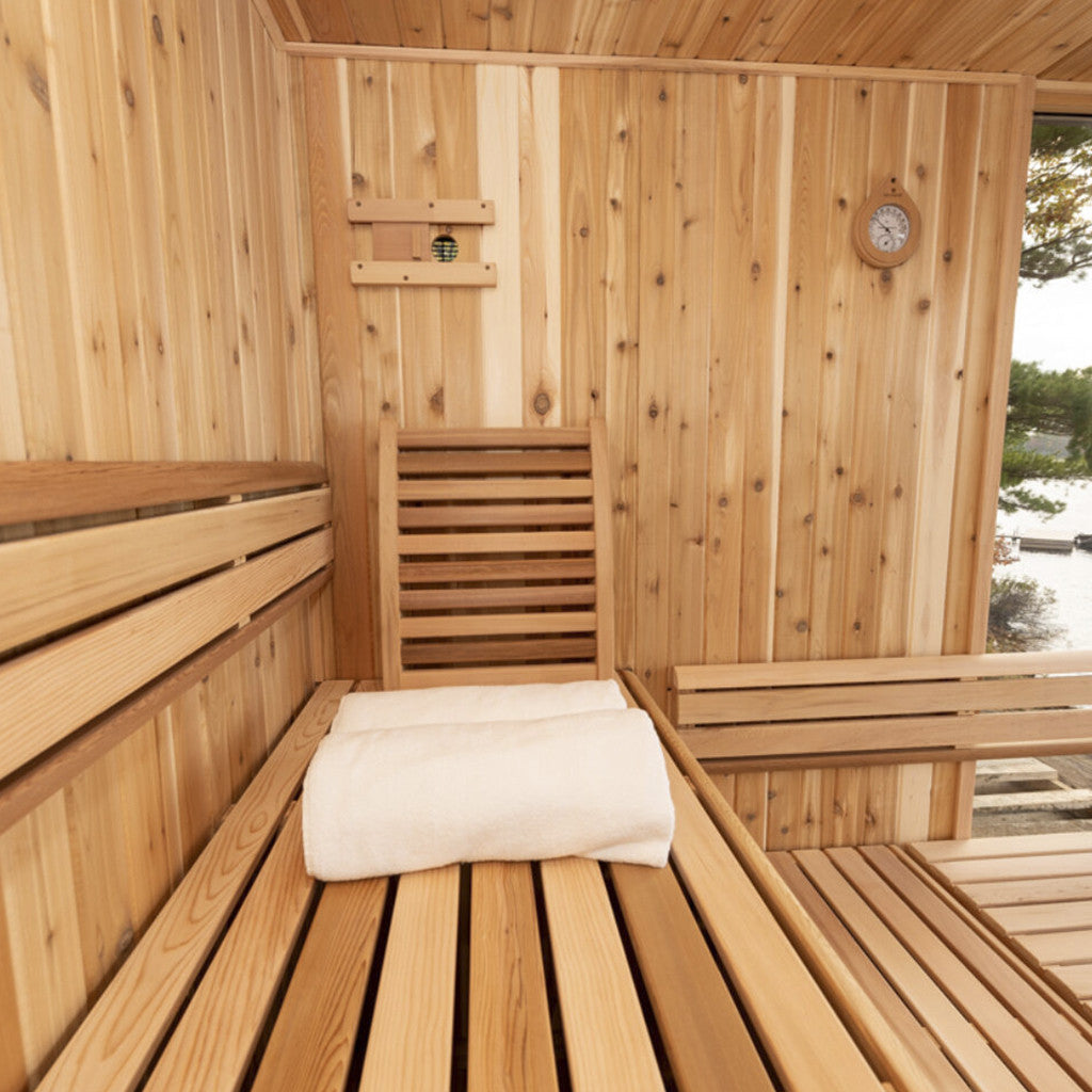 Pure Cube Orion Sauna - Clear Red Cedar