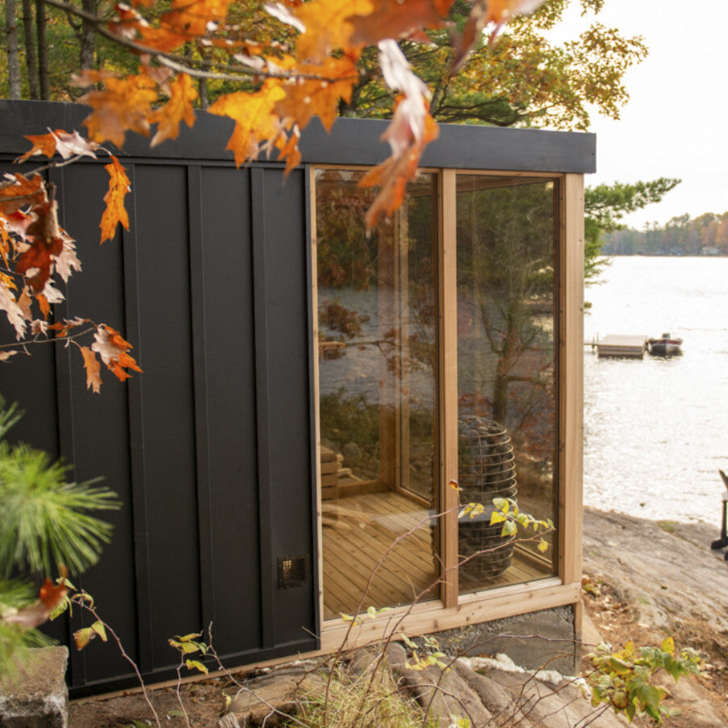 Pure Cube Orion Sauna - Clear Red Cedar
