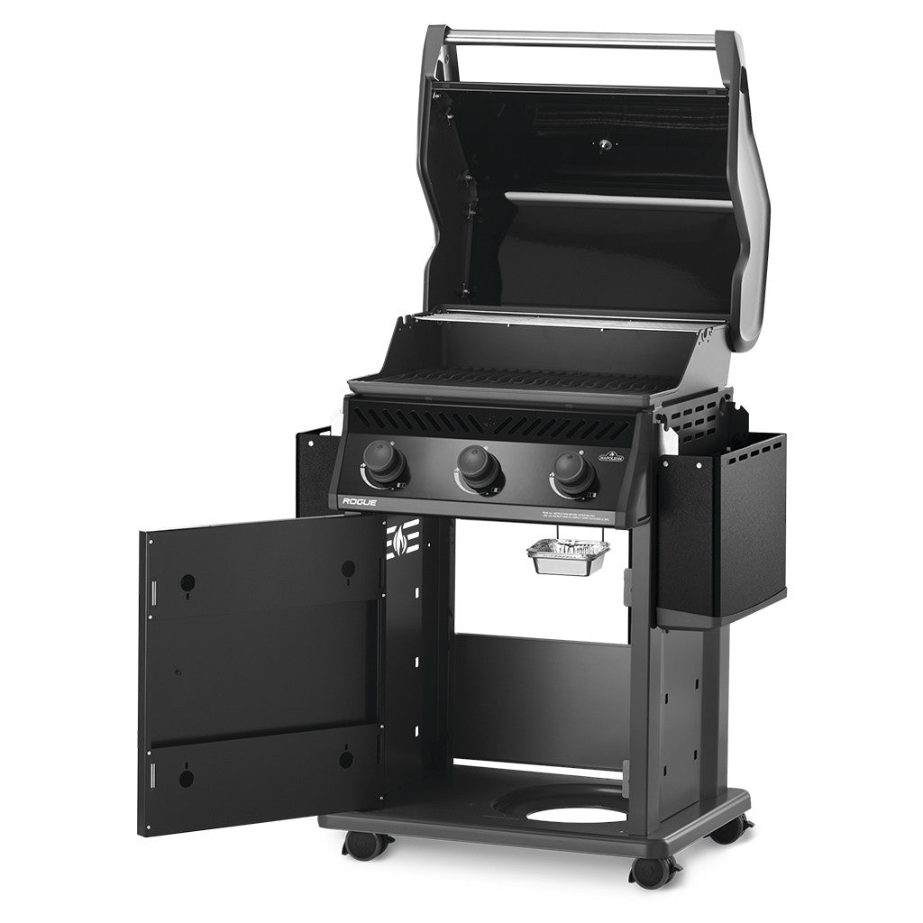Napoleon Rogue 425 LP Gas Grill, Black with upgraded stainless steel grates