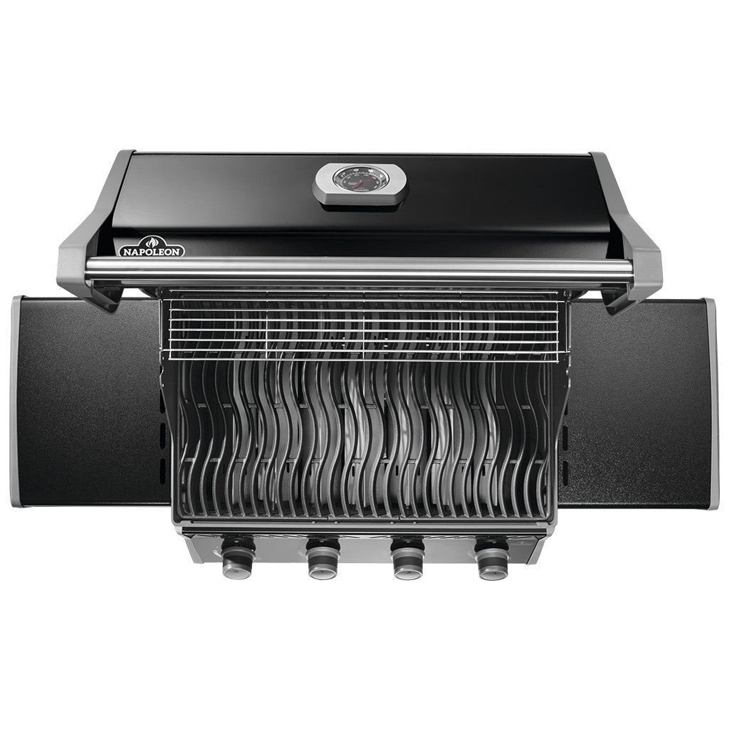 Napoleon Rogue 525 LP Gas Grill, Black with cast iron grates