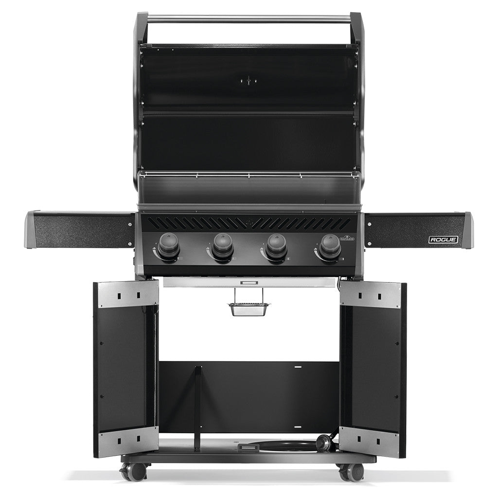Napoleon Rogue 525 LP Gas Grill, Black with cast iron grates