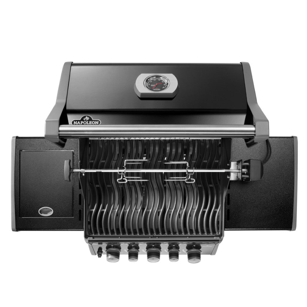 Napoleon Rogue PRO 425 SIB LP Gas Grill with Infrared Side Burners Black