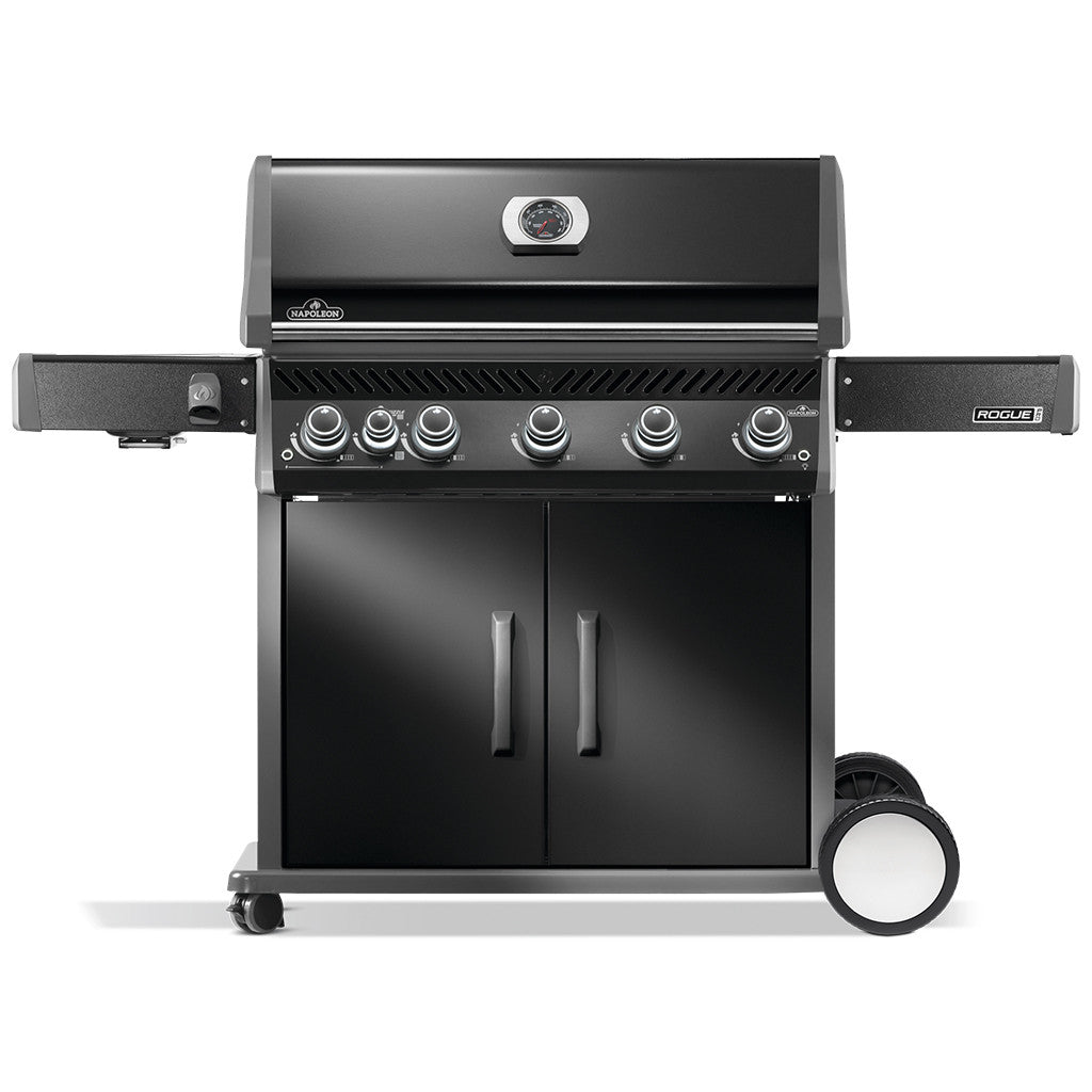 Napoleon Rogue PRO 625SIB LP Gas Grill with Infrared Side Burners Black